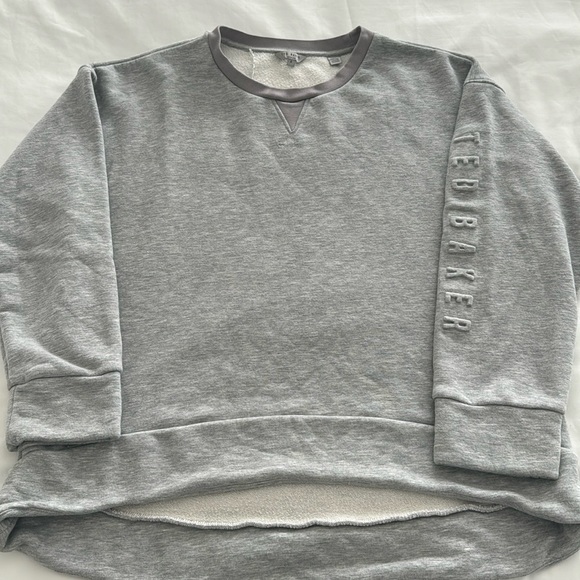 Women’s Ted Baker London Grey Oversized Sweatshirt - Picture 1 of 4